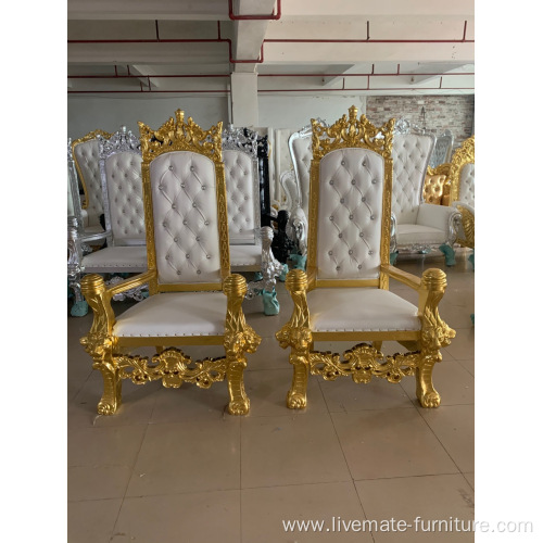 wholesale luxury wedding hall gold chairs events